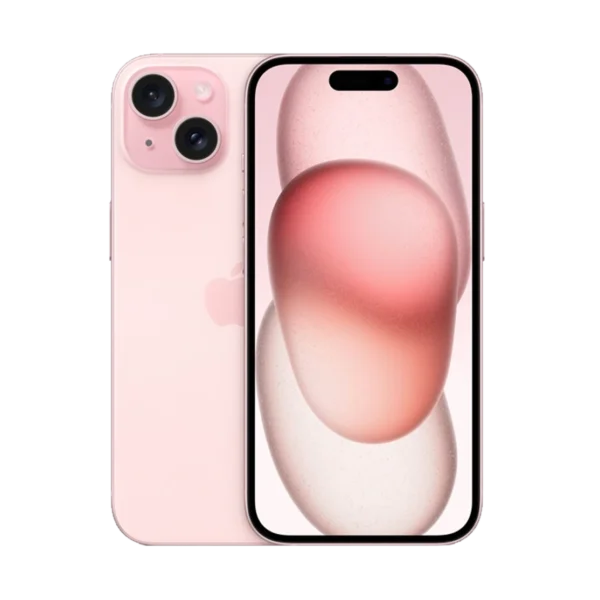 نمای جلوی iPhone 15 ZA/A – صفحه‌نمایش Super Retina XDR برای نمایش شفاف و رنگ‌های دقیق