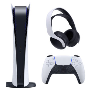 مجموعه کنسول بازی سونی مدل PLayStation 5 Digital به همراه هدست سونی Pulse 3D