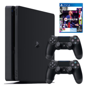 مجموعه کنسول بازی سونی مدل PlayStation 4 Slim ریجن 3 کد CUH-2218B ظرفیت 1 ترابایت به همراه بازی فیفا21