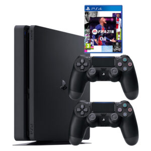 مجموعه کنسول بازی سونی مدل PlayStation 4 Slim CUH-2216A ظرفیت 500 گیگابایت به همراه بازی فیفا21