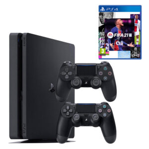 مجموعه کنسول بازی سونی مدل Playstation 4 Slim CUH-2216B ظرفیت 1 ترابایت به همراه دسته اضافه و فیفا21