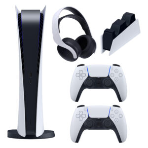 مجموعه کنسول بازی سونی مدل PlayStation 5 Digital ظرفیت 825 گیگابایت به همراه هدست و پایه شارژر
