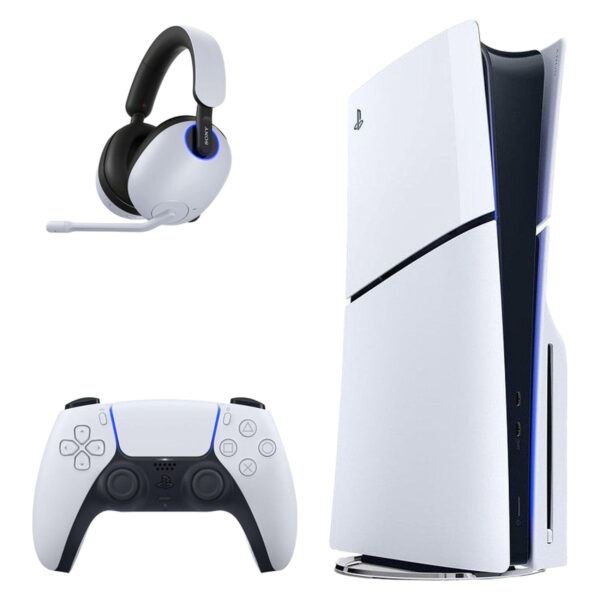 کنسول بازی سونی مدل PlayStation 5 Slim ظرفیت یک ترابایت ریجن 2016A اروپا به همراه هدست