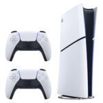 کنسول بازی سونی مدل PlayStation 5 Slim Digital Edition ظرفیت یک ترابایت ریجن 2000 آسیا به همراه دسته اضافه