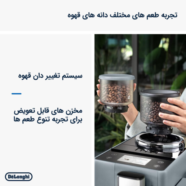 اسپرسو ساز ۱۵۰۰ میلی‌لیتر دلونگی مدل EXAM440.55.B Rivelia