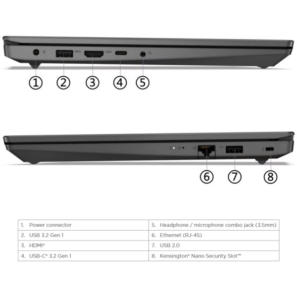 لپ تاپ 15.6 اینچی لنوو مدل V15 G3 IAP-i3 1215U-20GB DDR4-256GB SSD-TN - کاستوم شده
