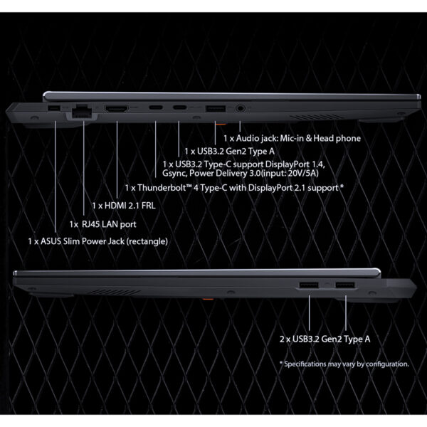 لپ تاپ 16 اینچی ایسوس مدل TUF Gaming F16 FX608JMR-F16I75060-i7 14650HX-64GB DDR5 5600MHz-1TB SSD-RTX5060 8GB-FHD 165Hz-W - کاستوم شده