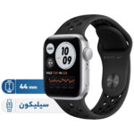 خرید و قیمت | ساعت هوشمند اپل مدل 44mm Aluminum Cases with Nike Sport silicone Band دارای قابلیت های صفحه نمایش لمسی بند سیلیکون