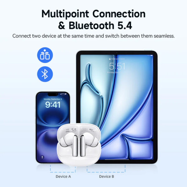 خرید و قیمت | هدفون بلوتوثی کیو سی وای مدل Melobuds N50
