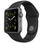 خرید و قیمت | ساعت هوشمند اپل واچ مدل 38mm Space Gray Aluminum Case with Black Sport Band