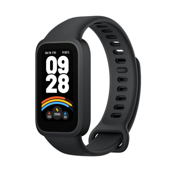 خرید و قیمت | ساعت هوشمند 46 میلی‌متری شیائومی مدل Smart Band 9 Active، کنترل موسیقی، کنترل سطح اکسیژن خون، شمارش ضربان قلب، پایش وضعیت خواب، با بند پلاستیکی