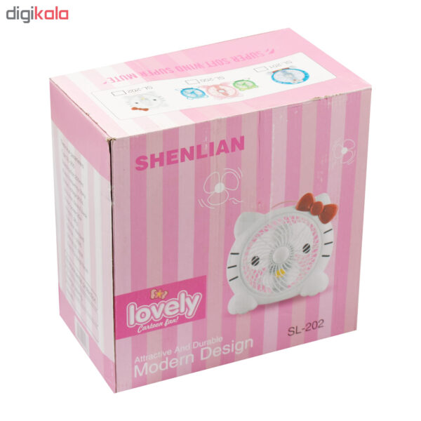 خرید و قیمت پنکه رومیزی شن لیان طرح kitty کد 20