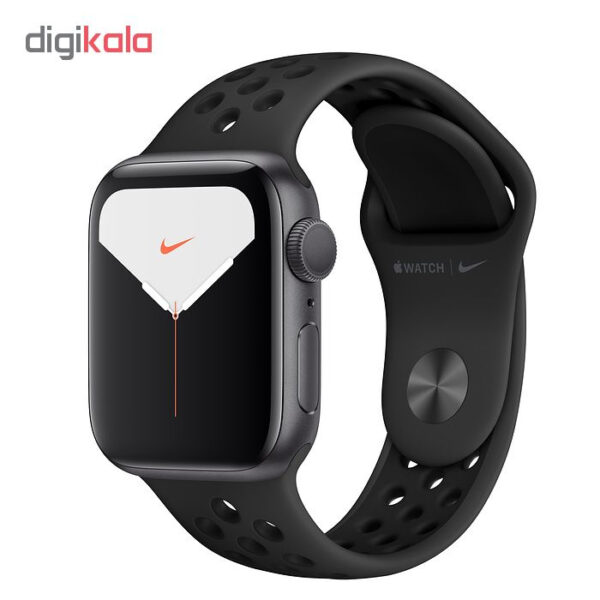 خرید و قیمت | ساعت هوشمند اپل واچ سری 5 مدل 44mm Aluminum Case With Anthracite Nike Sport Silicon Band