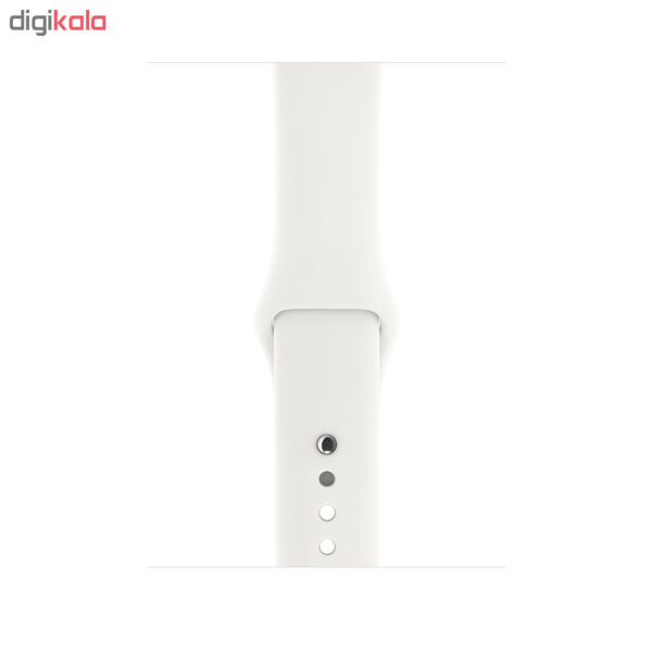خرید و قیمت | ساعت هوشمند اپل واچ سری 3 جی پی اس مدل 38mm Aluminum Case with Black Sport Silicon Band