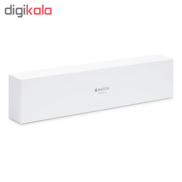 خرید و قیمت | ساعت هوشمند اپل واچ سری 3 جی پی اس مدل 38mm Aluminum Case with Black Sport Silicon Band