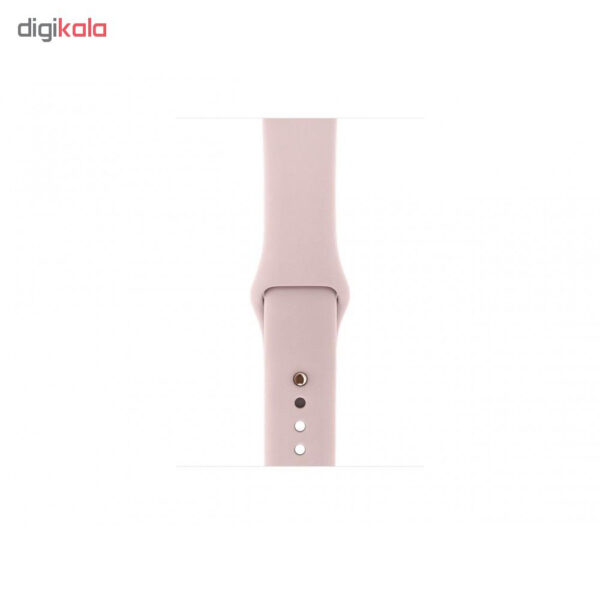 خرید و قیمت | ساعت اپل واچ سری 3 سلولار مدل 38mm Aluminum Gold Case with Pink Sand Sport Band