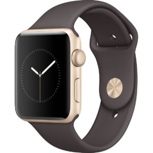 خرید و قیمت | ساعت هوشمند اپل واچ سری 2 مدل 42mm Aluminum Case with Cocoa Sport Silicone Band