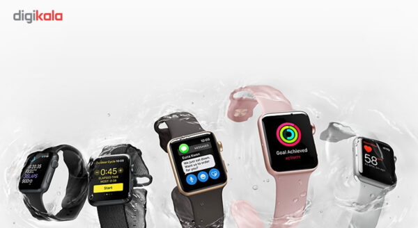خرید و قیمت | ساعت هوشمند اپل واچ سری 2 مدل 38mm Space Gray Aluminum Case with Sport Silicon Band