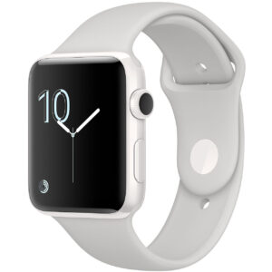 خرید و قیمت | ساعت هوشمند اپل واچ سری 2 مدل 42mm Ceramic Case with Cloud Sport Silicone Band