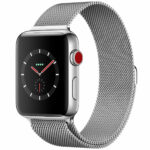 خرید و قیمت | ساعت هوشمند اپل واچ سری 3 سلولار مدل 42mm  Stainless Steel Case with Milanese Loop