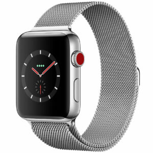 خرید و قیمت | ساعت هوشمند اپل واچ سری 3 سلولار مدل 42mm  Stainless Steel Case with Milanese Loop