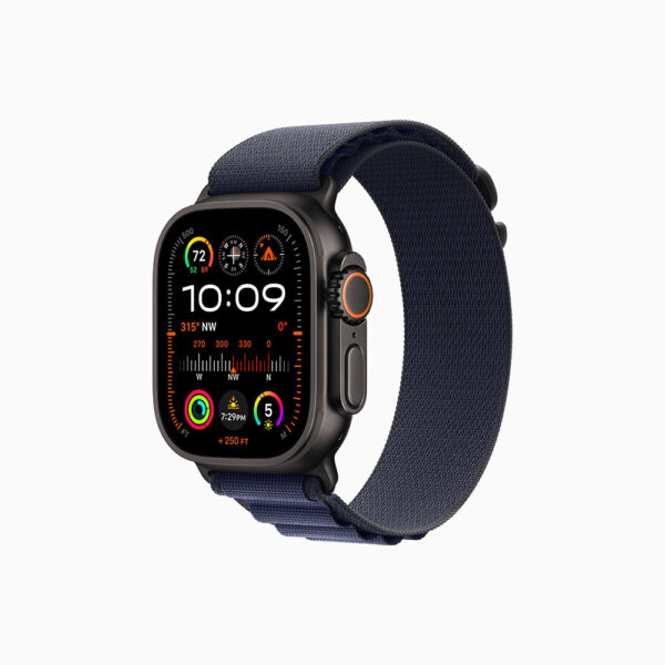 خرید و قیمت | ساعت هوشمند اپل مدل Ultra 2 Black Titanium Case Alpine Loop 49mm