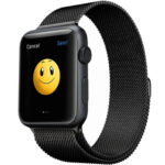 خرید و قیمت | ساعت هوشمند اپل واچ مدل 42mm Stainless Steel Case with Black Milanese Loop