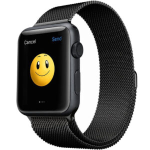 خرید و قیمت | ساعت هوشمند اپل واچ مدل 42mm Stainless Steel Case with Black Milanese Loop