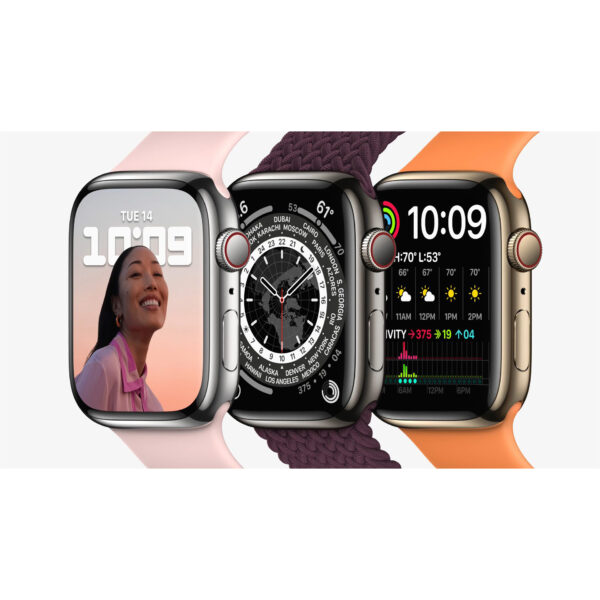 خرید و قیمت | ساعت هوشمند اپل واچ سری 7 مدل 41mm Aluminum Case with Sport silicone Band