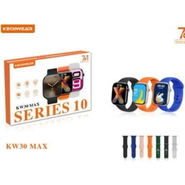 خرید و قیمت | ساعت هوشمند 44 میلی متری کیکویر مدل kw 30 max با بند سیلیکونی
