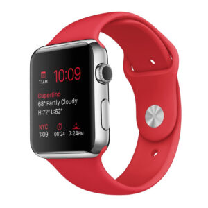 خرید و قیمت | ساعت هوشمند اپل واچ مدل 42mm Stainless Steel Case with (PRODUCT) RED Sport Band