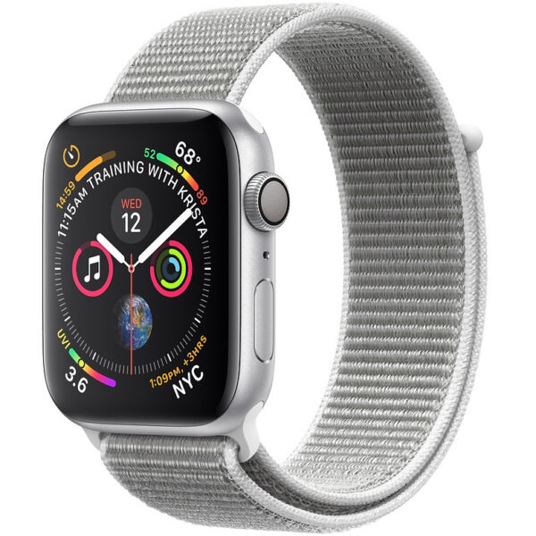خرید و قیمت | ساعت هوشمند اپل واچ 4 مدل 44mm Aluminum Case with Sport Loop Nylon Band