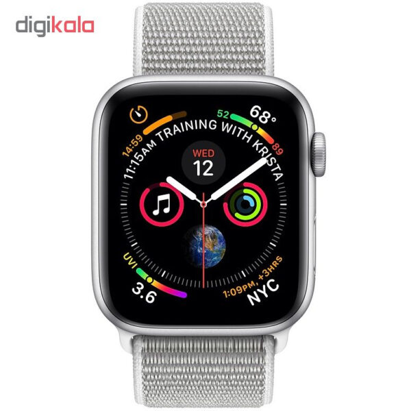 خرید و قیمت | ساعت هوشمند اپل واچ 4 مدل 44mm Aluminum Case with Sport Loop Nylon Band