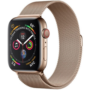 خرید و قیمت | ساعت هوشمند اپل واچ سری 4 سلولار مدل 44mm Steel Case with Milanese Steel Loop