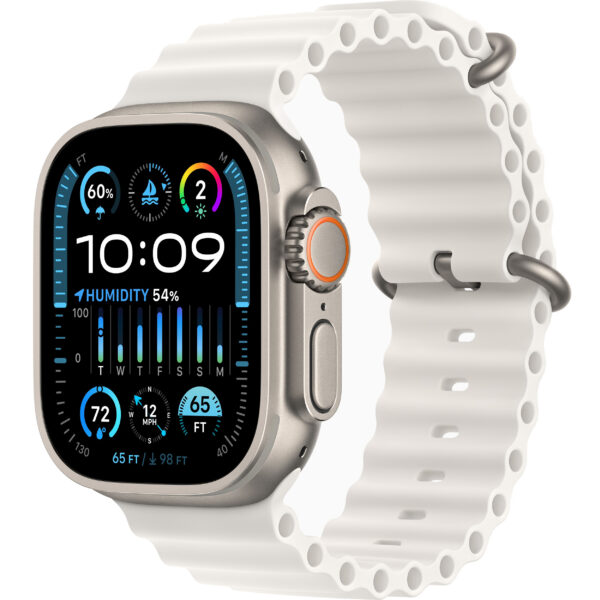 خرید و قیمت | ساعت هوشمند اپل مدل Ultra 2 Titanium Case Ocean Band 49mm