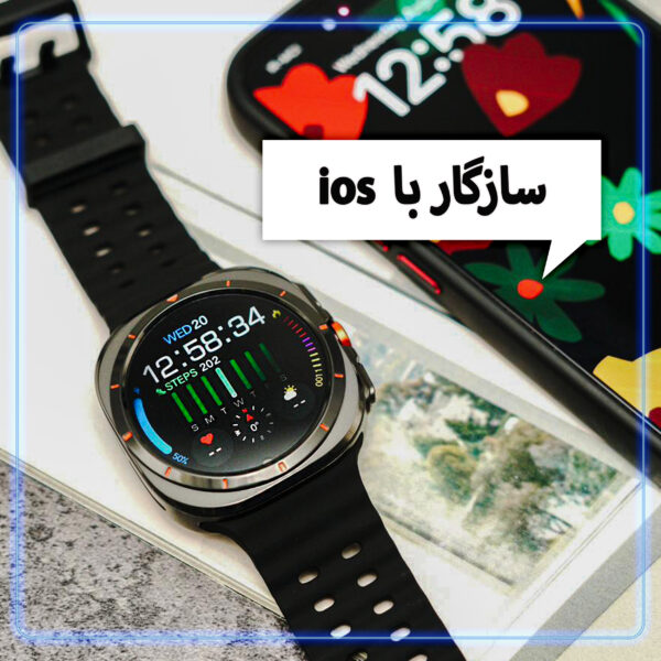 خرید و قیمت | ساعت هوشمند 49 میلی متر وونک مدل S26 Ultra با بند سیلیکونی