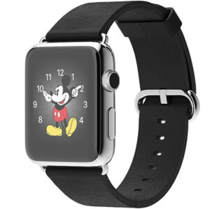 خرید و قیمت | ساعت هوشمند اپل واچ مدل 42mm Stainless Steel Case with Black Classic Buckle Leather Band