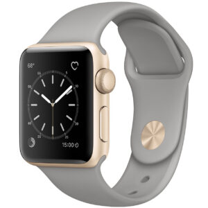 خرید و قیمت | ساعت هوشمند اپل واچ سری 1 مدل 38mm Aluminium Case with Concrete Sport Silicone Band