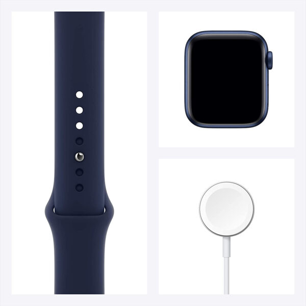 خرید و قیمت | ساعت هوشمند اپل واچ سری 6 مدل 40mm Aluminum Case with  Sport silicone Band