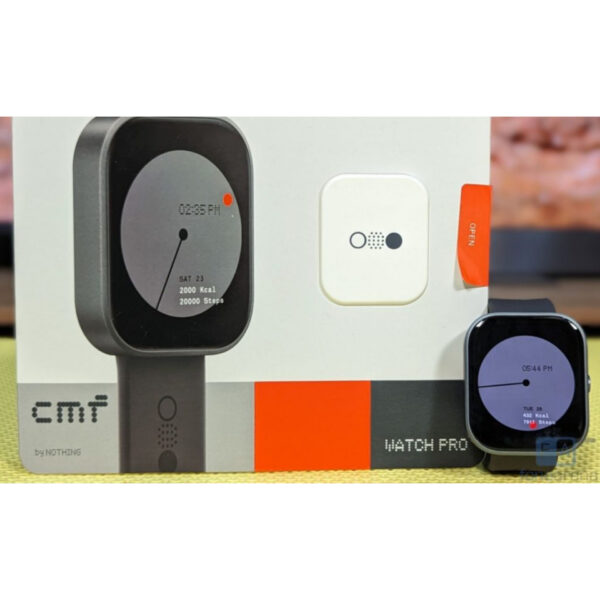خرید و قیمت | ساعت هوشمند ناتینگ مدل  Nothing CMF Watch Pro دارای قابلیت های صفحه نمایش رنگی، صفحه نمایش لمسی، کنترل سطح اکسیژن خون بند سیلیکون