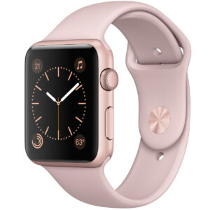 خرید و قیمت | ساعت هوشمند اپل واچ سری 2 مدل 42mm Rose Gold Aluminum Case with Pink Sand Sport Silicon Band