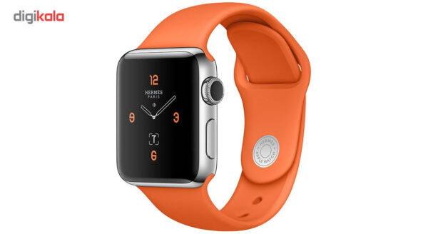 خرید و قیمت | ساعت هوشمند اپل واچ سری 2 مدلHermes  38mm Stainless Steel Case with Fauve Barenia Leather Double Buckle Cuff
