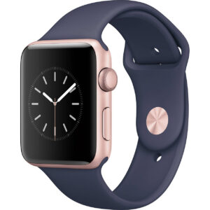 خرید و قیمت | ساعت هوشمند اپل واچ سری 2 مدل 42mm Aluminum Case with Midnight Blue Sport Silicone Band