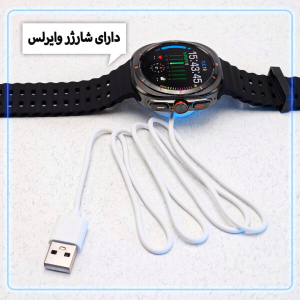 خرید و قیمت | ساعت هوشمند 49 میلی متر وونک مدل S26 Ultra با بند سیلیکونی