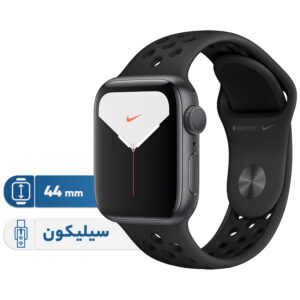 خرید و قیمت | ساعت هوشمند اپل واچ سری 5 مدل 44mm Aluminum Case With Anthracite Nike Sport Silicon Band