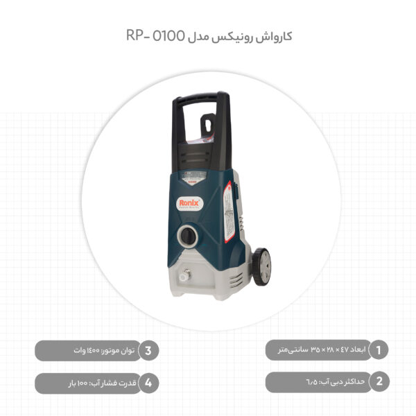 خرید و قیمت | کارواش رونیکس مدل RP-0100