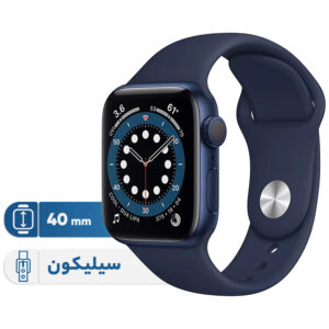خرید و قیمت | ساعت هوشمند اپل واچ سری 6 مدل 40mm Aluminum Case with  Sport silicone Band