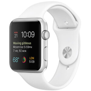 خرید و قیمت | ساعت هوشمند اپل واچ سری 2 مدل 42mm Aluminum Case with White Sport Silicone Band