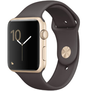 خرید و قیمت | ساعت هوشمند اپل واچ سری 1 مدل 42mm Aluminum Case with Cocoa Sport Silicone Band