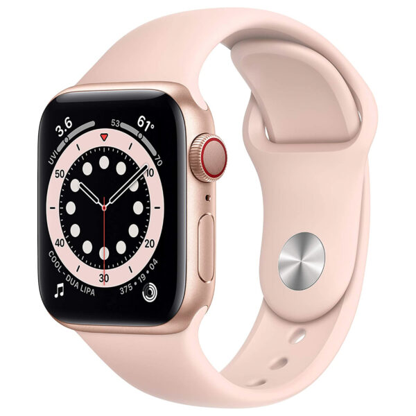 خرید و قیمت | ساعت هوشمند اپل واچ سری 6 مدل 40mm Aluminum Case with  Sport silicone Band